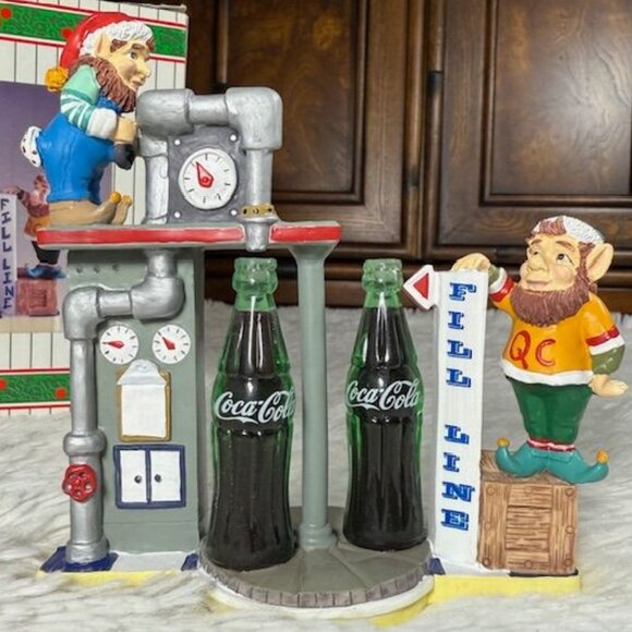 Vintage Coca-Cola 'Quality Control' North Pole Bottling Works Figurine #71005 - Picture 1 of 16